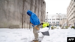 ტენესის შტატის ქალაქ მემფისში მუნიციპალური სამსახურების წარმომადგენლების გარდა სავალ გზებს თოვლისგან წმენდენ ადგილობრივი მცხოვრებნიც