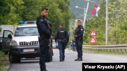 Pamje gjatë aksionit të Policisë së Kosovës më 28 maj.