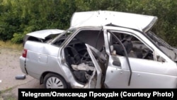 Автівка після російської атаки дроном. Фото архівне