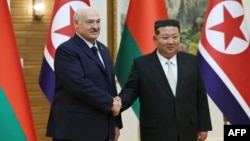 Кім Чэн Ын і Аляксандар Лукашэнка, Пхэньян