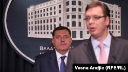 Aleksandar Vučić i Milorad Dodik, Beograd, juli 2014.