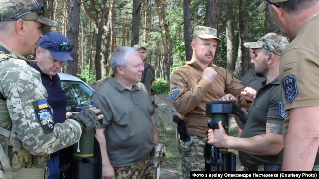 Заняття з бійцями тероборони Сумщини у 2022 році