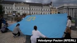 День крымскотатарского флага в Киеве. Иллюстративное фото