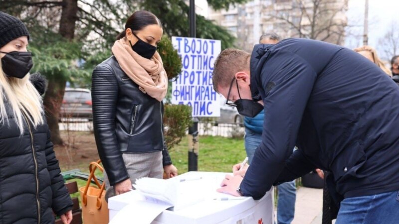 ВМРО-ДПМНЕ собира потписи против пописот, СДСМ ги обвини дека се антинародна партија