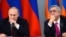 Armenia - President Serzh Sarkisian and his Russian counterpart Vladimir Putin at a news conference in Yerevan, 2Dec2013.