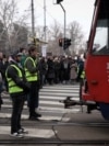 SERBIA - BELGRADE - STUDENT PROTEST - ROAD BLOCKADE
