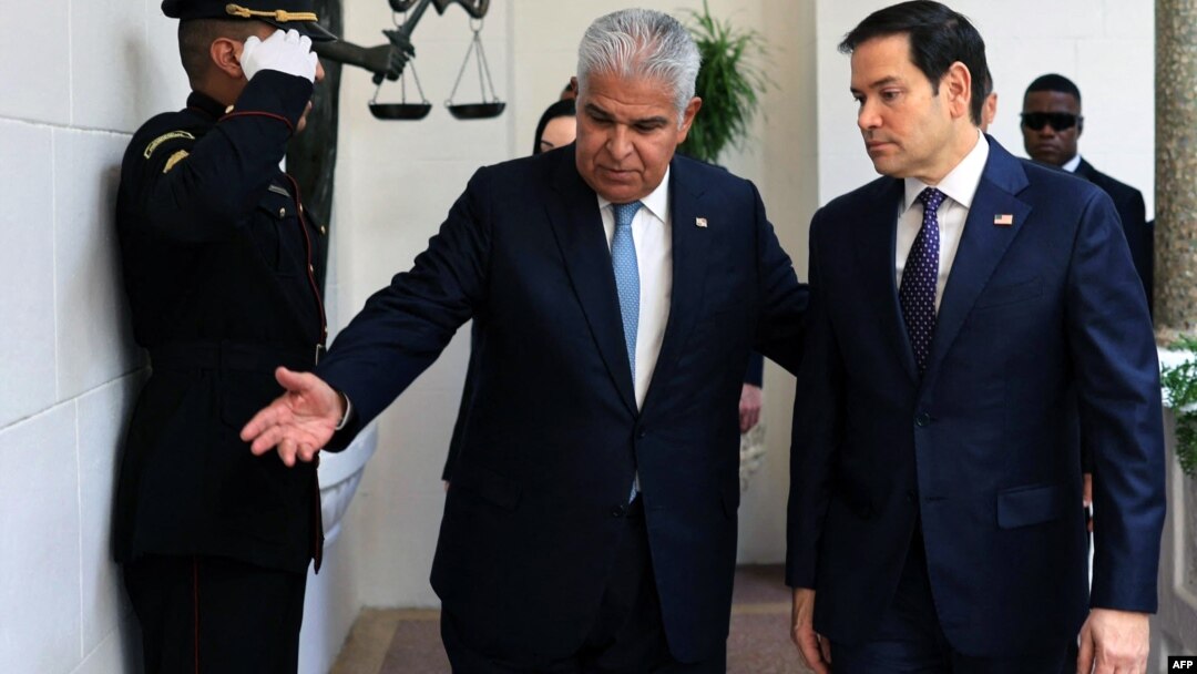 Președintele Panama Jose Raul Mulino și secretarul de stat american Marco Rubio s-au întâlnit pe 2 februarie 2025.