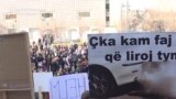 'We Are Choking' -- Air Pollution Protest In Kosovo