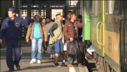 Budimpešta: Izbeglice pokušavaju da se ukrcaju na voz