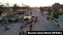 The outskirts of Karbala on July 6, with small numbers of pilgrims gathered