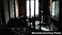 Пожар во седиштето на Меморијал во Назран, Северен Кавказ 