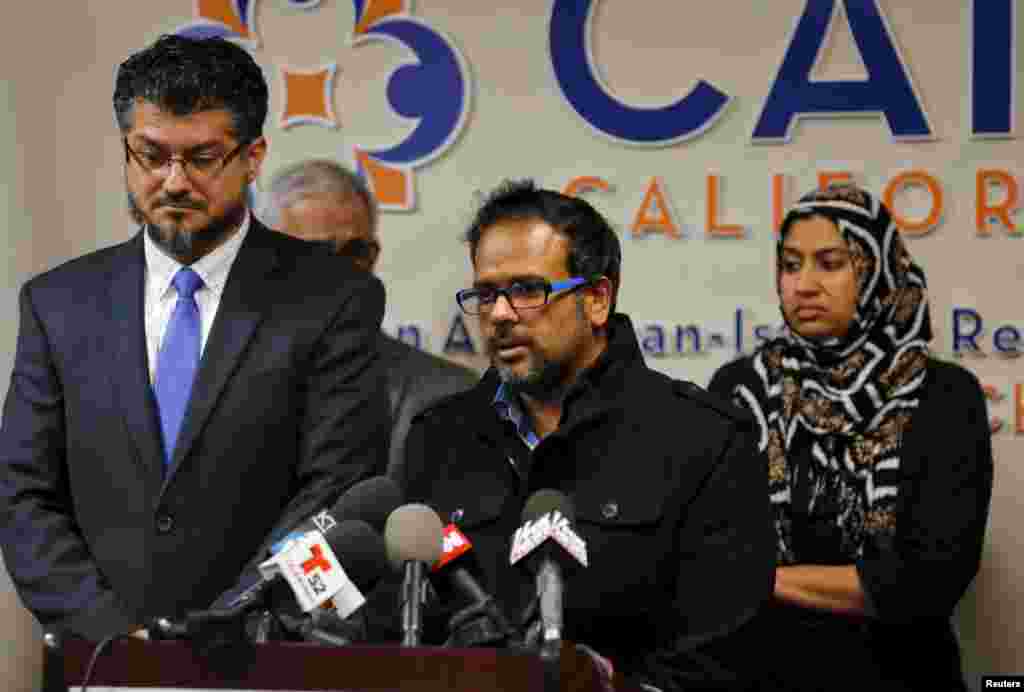 Фархан Хан, зять застреленного полицией Саеда Фарука, на пресс-конференции в &laquo;Совете по американо-исламским отношениям&raquo; штата Калифорния заявил, что не знает, почему его родстенник совершил это нападение. 2 декабря