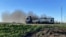 Crimea -- Burning fuel tanker 