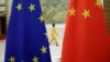 As top EU leaders prepare for a tense summit in Beijing, officials from the bloc told RFE/RL they hope to get a clear commitment from China to crack down on companies that help Russia skirt sanctions. (file photo)
