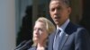 Former U.S. Secretary of State Hillary Clinton and ex-U.S. President Barack Obama (file photo)