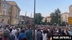 Протест поради апсењето на шест демонстранти, Ужице, Србија, 7 јули 2025 година