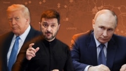 Коллаж: Трамп, Зеленский, Путин