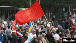 Armenia -- The Armenian Revolutionary Federation holds a rally in Yerevan's Liberty Square, May 23, 2019.