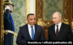 Микаэль Рандрианирина и Владимир Путин, Москва, Кремль, 19 февраля 2026 года