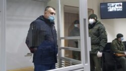 Подозреваемый в госизмене Николай Федорян во время суда. Херсон, 14 декабря 2020 года