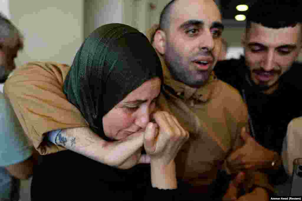 Doček oslobođenog palestinskog zatvorenika u Ramali, na Zapadnoj obali.