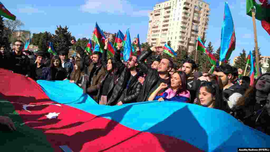 Bakıda etiraz mitinqi ,8 Aprel,2017