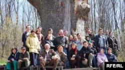 Доглядати за дубом Залізняка щороку приїжджають групи волонтерів