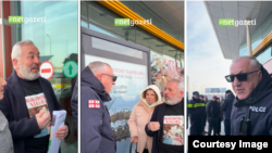 დაკავებული დემონსტრანტების ოჯახის წევრებს პოლიცია თბილისის აეროპორტში შესვლის უფლებას არ აძლევს.