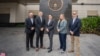 Armenia - Visiting officials from U.S. U.S. Customs and Border Protection are pictured at the U.S. Embassy in Yerevan, October 3, 2025.
