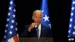 Nënpresidenti amerikan, Joe Biden, gjatë konferencës për media në Prishtinë, 17 gusht 2016