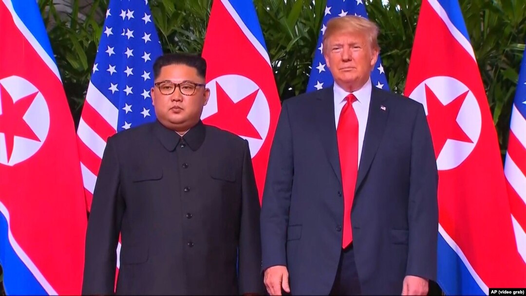 Kim Jong Un, lider Sjeverne Koreje i Donald Trump, predsjednik SAD-a u Singapuru