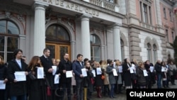 Protestul procurorilor de la Cluj - courtesy to Clujust.ro