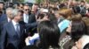 Armenia - President Serzh Sarkisian campaigns in centrak Kotayk province, 30Apr2012.