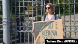 Protestatara Vlada Ciobanu de Ziua Independenţei. 27 august 2019