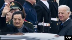 Ху Цзиньтао по прибытии в США