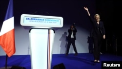 Реакція Марін Ле Пен на перші повідомлення про результати першого туру парламентських виборів, 30 червня 2024 року