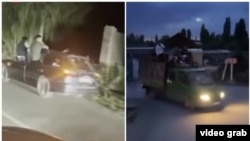 Машинелер автоээнбаштык кылган учуру. Видеодон алынган скриншот.