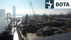 SERBIA - BELGRADE - CONSTRUCTION OF A BRIDGE ON THE SAVA RIVER