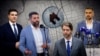 USE WITH BALKAN SERVICE TEXT ONLY! Serbia-Mayors of the four biggest cities, undated