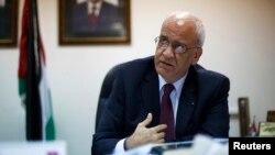 Фаластиннинг бош музокарачиси Саёб Эрекат.