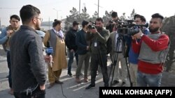 شماری از خبرنگاران افغان