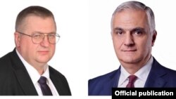 Зампредседателя правительства РФ Алексей Оверчук (слева) и вице-премьер Армении Мгер Григорян