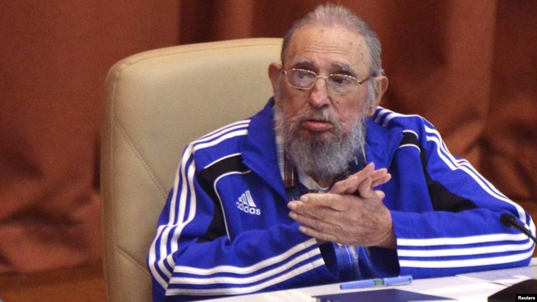 A frail-looking Fidel Castro at the Cuban Communist Party congress in Havana earlier this year. 