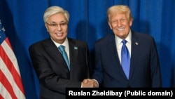 Касым-Жомарт Токаев и Дональд Трамп. 