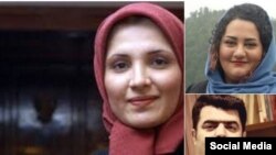 Political prisoners - Hangameh Shahidi (journalist), Aneta Daeimi (human rights activist) and Esmail Abdi (worker activist) 