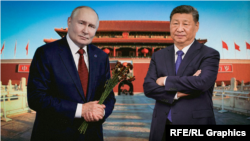 Коллаж: Путин и Си