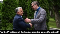 Premijer Mađarske Viktor Orban i predsednik Srbije Aleksandar Vučić u Beogradu 23. maj 2025. 