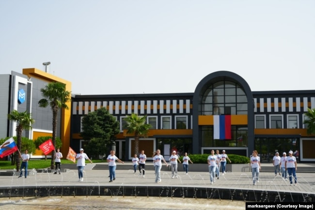 Будівля церкви Марка під час окупації