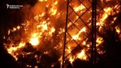 Croatian firefighters struggle to control blaze in Split area