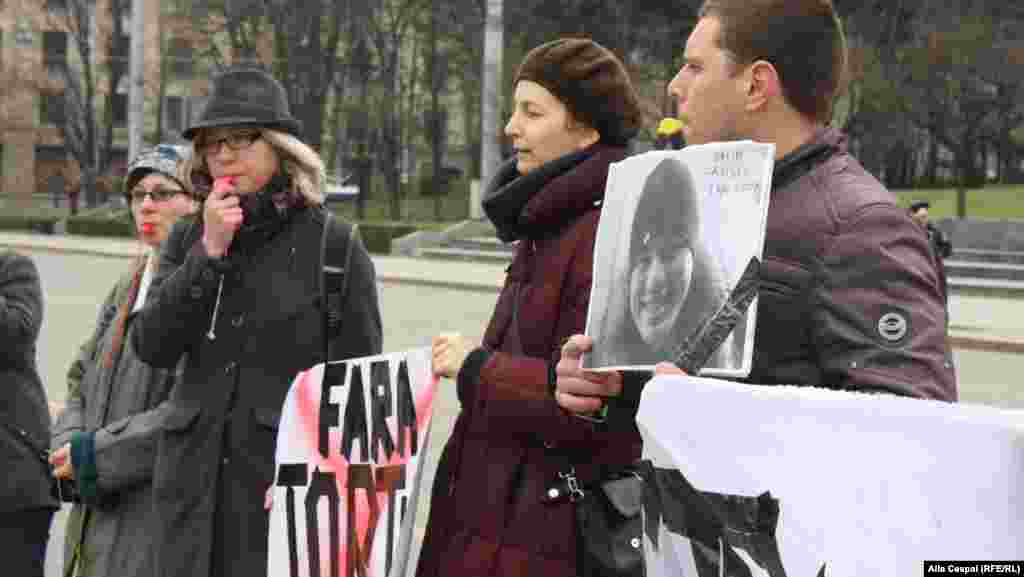 Protestul Asociației Hyde Park Association și al Centrului de Informare pentru Drepturile Omului la &icirc;mplinirea a 4 ani d ela evnimentele din aprilie 2009 de la Chișinău.